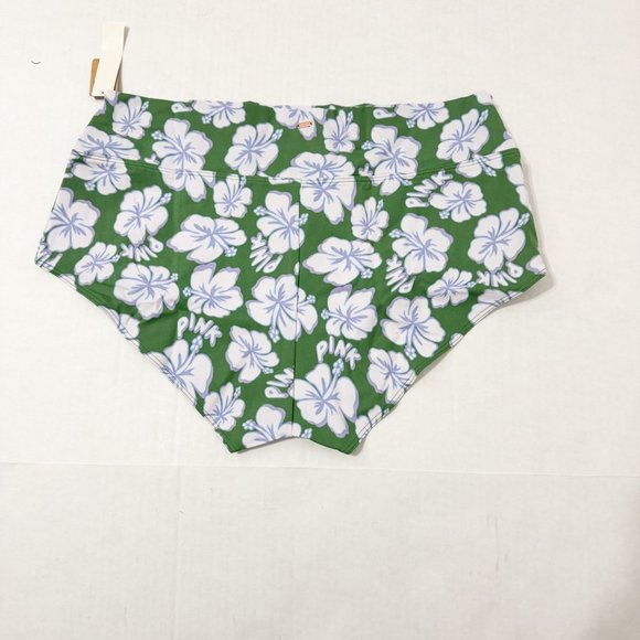 Pink By Victoria Secret NWT Sz XL Forest Pine Hibiscus High Waist Swim Bottom - Picture 5 of 6